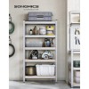 SONGMICS Regal 30 x 75 x 150 cm rjavo-srebrn,-GLR030E01 SONGMICS Regal 30 x 75 x 150 cm rjavo-srebrn,-GLR030E01