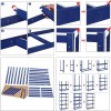 SONGMICS Regal 150 x 75 x 30 cm rjavo-moder,GLR30Q SONGMICS Regal 150 x 75 x 30 cm rjavo-moder,GLR30Q