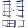 SONGMICS Regal 150 x 75 x 30 cm rjavo-moder,GLR30Q SONGMICS Regal 150 x 75 x 30 cm rjavo-moder,GLR30Q