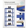 SONGMICS Regal 40 x 90 x 180 cm rjavo-moder,GLR040Q01 SONGMICS Regal 40 x 90 x 180 cm rjavo-moder,GLR040Q01