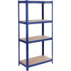 SONGMICS Regal 40 x 90 x 180 cm rjavo-moder,GLR040Q01 SONGMICS Regal 40 x 90 x 180 cm rjavo-moder,GLR040Q01