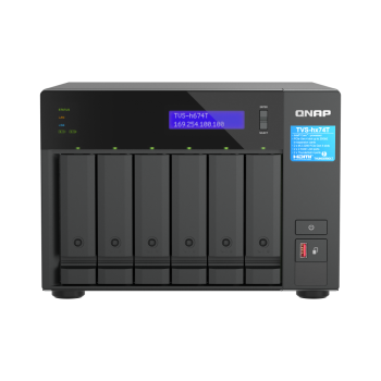 QNAP NAS za 6 diskov, 32GB ram; 2,5Gb mreža, Thunderbolt