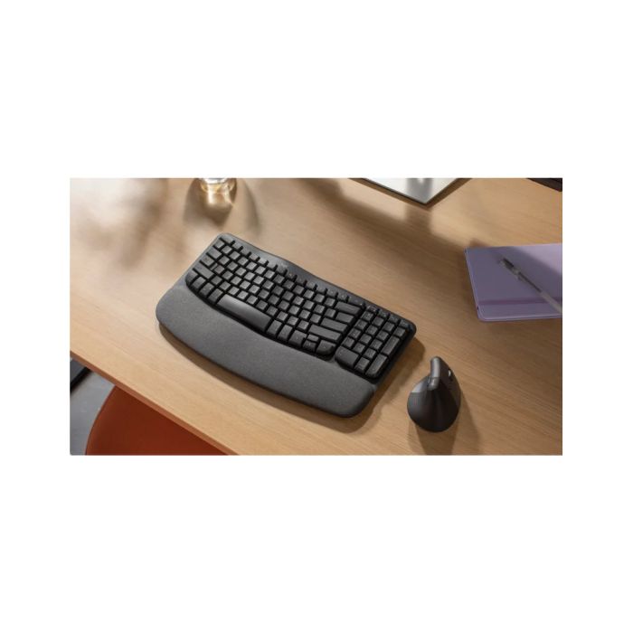 Logitech brezžična tipkovnica ergonomska Wave Keys črna SLO gravura Logitech brezžična tipkovnica ergonomska Wave Keys črna SLO gravura