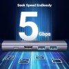 Ugreen 6v1 USB-C HUB 4K HDMI+čitalec kartic+2xUSB+PD 100W Ugreen 6v1 USB-C HUB 4K HDMI+čitalec kartic+2xUSB+PD 100W