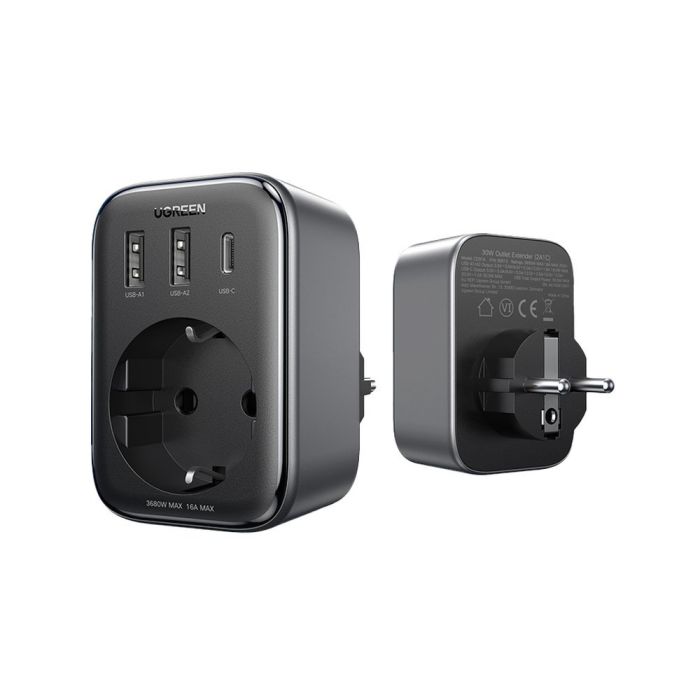 Ugreen Nexode 4v1 USB vtičnica 30W z 2xUSB, 1xUSB-C in Quick Charge Ugreen Nexode 4v1 USB vtičnica 30W z 2xUSB, 1xUSB-C in Quick Charge