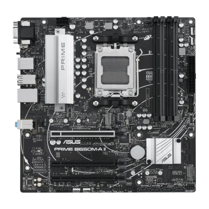 ASUS PRIME B650M-A II-CSM, DDR5, SATA3, USB3.2Gen2, DP, 2.5GbE, AM5 mATX ASUS PRIME B650M-A II-CSM, DDR5, SATA3, USB3.2Gen2, DP, 2.5GbE, AM5 mATX