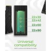 Icybox IB-1917M-C32 ohišje za 1x M.2 NVMe SSD z USB 3.2 Gen 2x2 Type-C do 20 Gbit/s Icybox IB-1917M-C32 ohišje za 1x M.2 NVMe SSD z USB 3.2 Gen 2x2 Type-C do 20 Gbit/s
