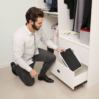 SONGMICS zložljiva stopnica s protizdrsno podlogo, GSL01WT