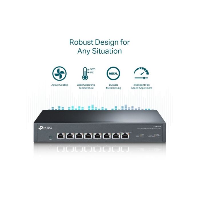 TP-LINK TL-SX1008 8-Port 10G Desktop/Rackmount mrežno stikalo / switch TP-LINK TL-SX1008 8-Port 10G Desktop/Rackmount mrežno stikalo / switch