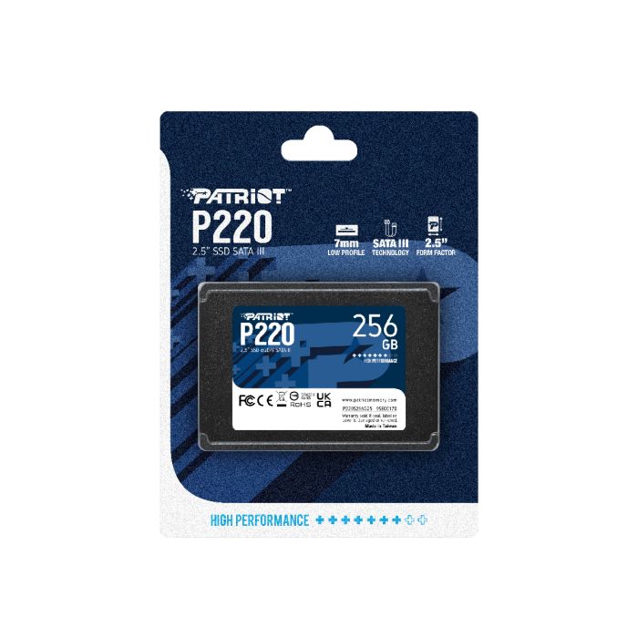 Patriot P220 256GB SSD SATA 3 2.5 Patriot P220 256GB SSD SATA 3 2.5