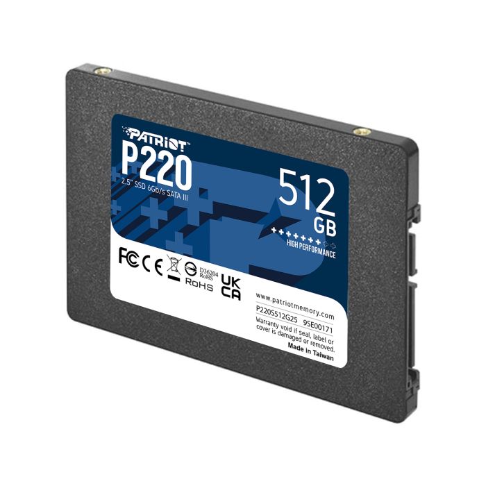 Patriot P220 512GB SSD SATA 3 2.5 Patriot P220 512GB SSD SATA 3 2.5