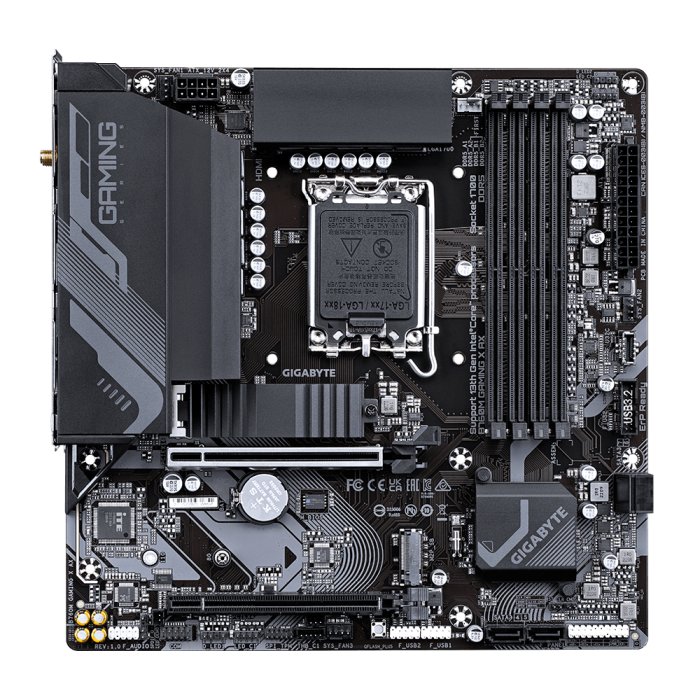 GIGABYTE B760M GAMING X AX, DDR5, SATA3, USB3.2Gen2, DP, 2.5GbE, WiFi 6E, LGA1700 mATX GIGABYTE B760M GAMING X AX, DDR5, SATA3, USB3.2Gen2, DP, 2.5GbE, WiFi 6E, LGA1700 mATX