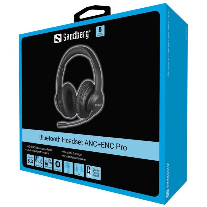 Sandberg Bluetooth ANC+ENC Pro slušalke z mikrofonom Sandberg Bluetooth ANC+ENC Pro slušalke z mikrofonom