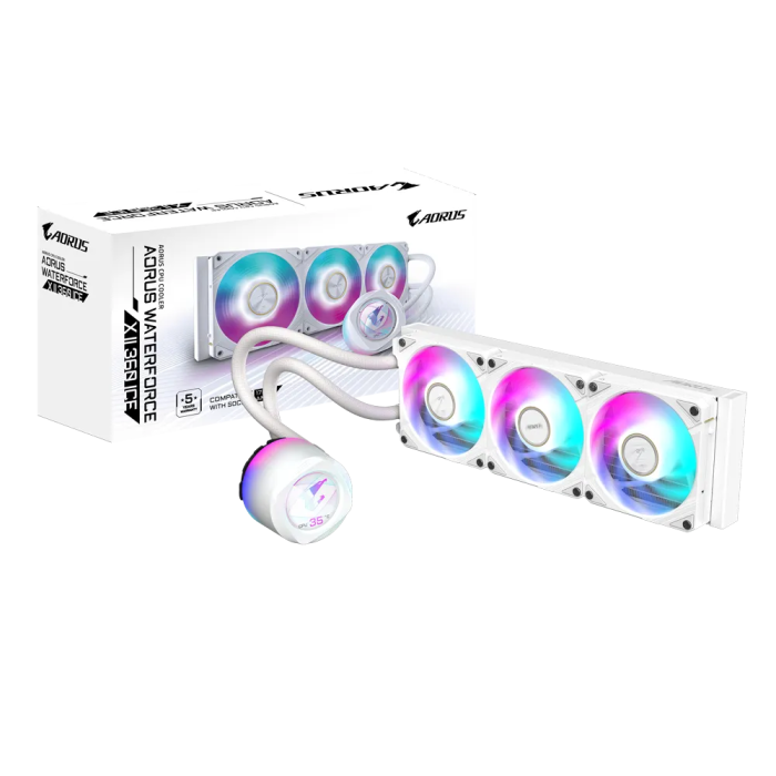 GIGABYTE AORUS WATERFORCE X II 360 ICE vodno hlajenje za INTEL/AMD procesorje GIGABYTE AORUS WATERFORCE X II 360 ICE vodno hlajenje za INTEL/AMD procesorje