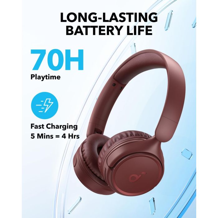 Anker Soundcore H30i naglavne Bluetooth slušalke, rdeče Anker Soundcore H30i naglavne Bluetooth slušalke, rdeče