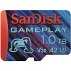 SanDisk GamePlay microSDXC UHS-I Card, 1TB Gaming microSDXC, 190MB/s, 130MB/s W, UHS-I, V30, U3, C10 SanDisk GamePlay microSDXC UHS-I Card, 1TB Gaming microSDXC, 190MB/s, 130MB/s W, UHS-I, V30, U3, C10