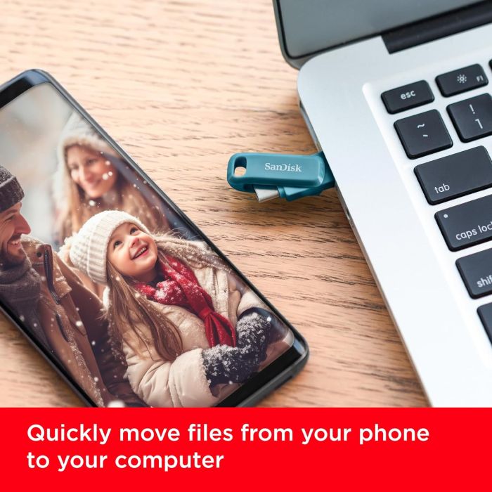 SanDisk USB 64GB Ultra Dual Drive Go USB Type-C 150MB/s moder SanDisk USB 64GB Ultra Dual Drive Go USB Type-C 150MB/s moder
