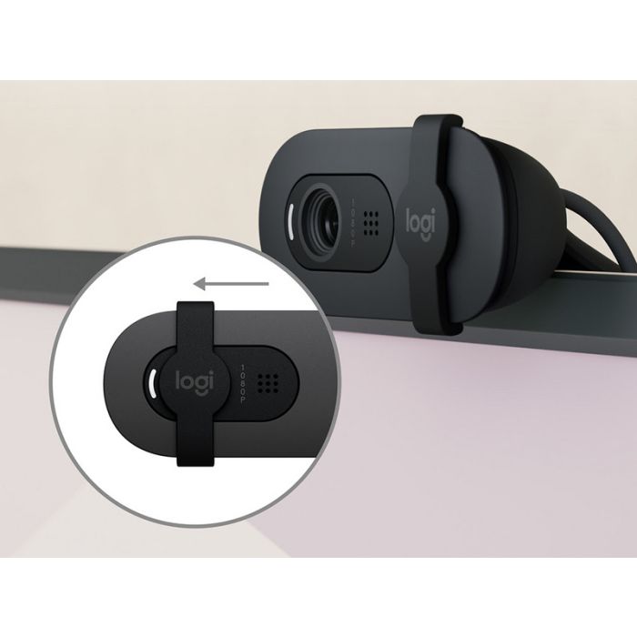 Logitech USB spletna kamera Brio 100, grafitna Logitech USB spletna kamera Brio 100, grafitna