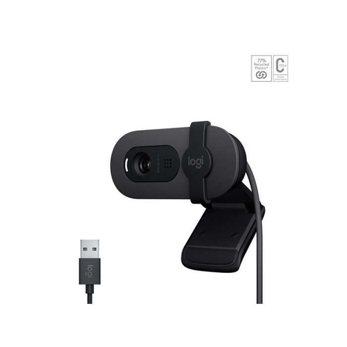 Logitech USB spletna kamera Brio 100, grafitna Logitech USB spletna kamera Brio 100, grafitna