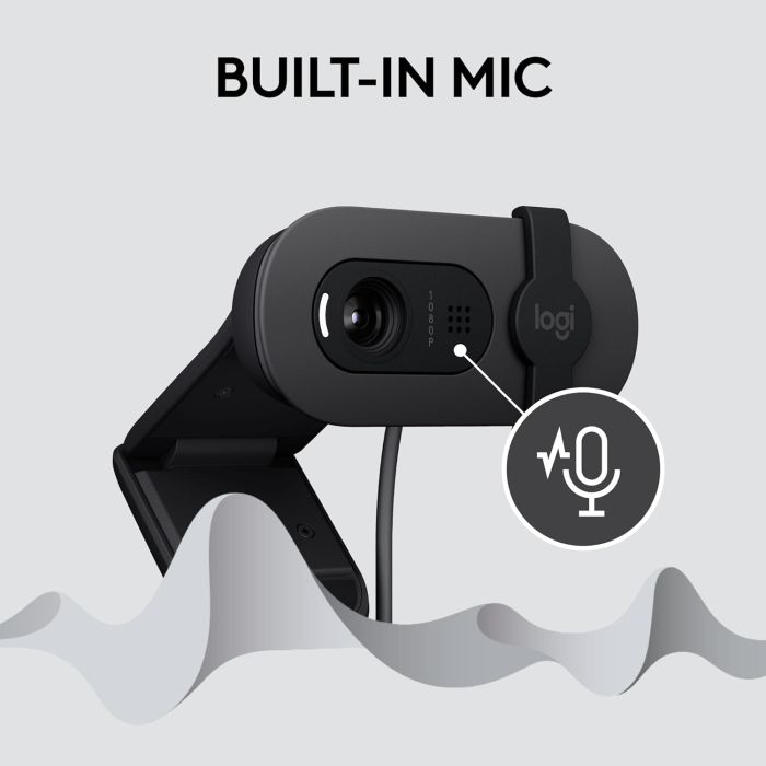 Logitech USB spletna kamera Brio 100, grafitna Logitech USB spletna kamera Brio 100, grafitna