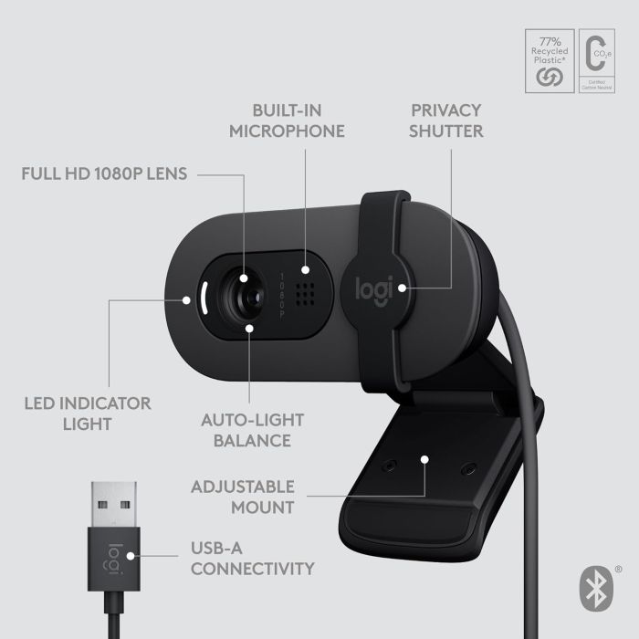 Logitech Brio 105 Full HD spletna kamera Logitech Brio 105 Full HD spletna kamera