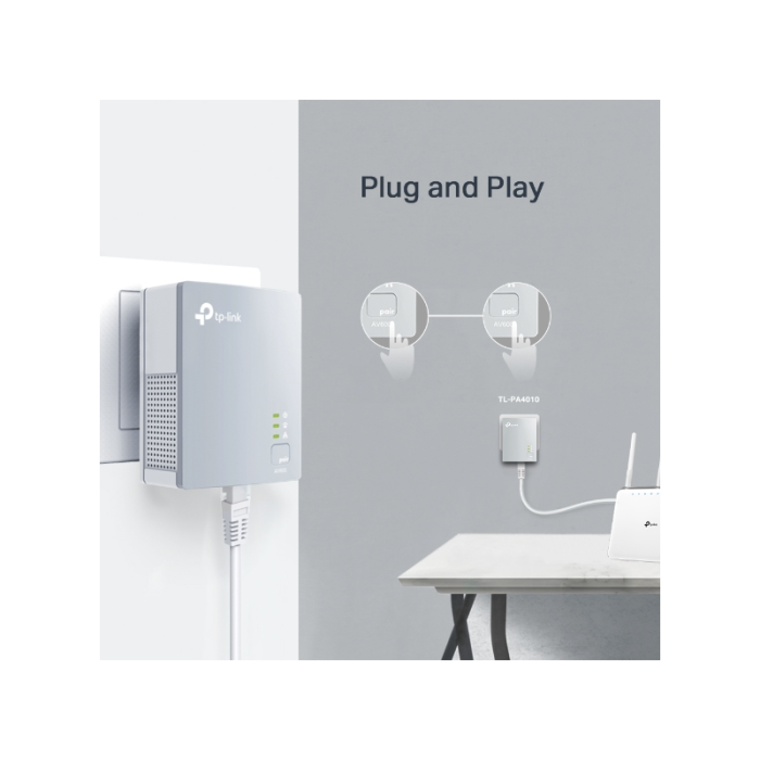 TP-LINK TL-PA4010 KIT AV600 Powerline Adapter TP-LINK TL-PA4010 KIT AV600 Powerline Adapter