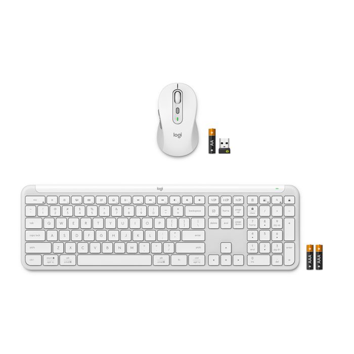 Logitech MK950 Slim brezžični komplet, Bolt-bela barva Logitech MK950 Slim brezžični komplet, Bolt-bela barva
