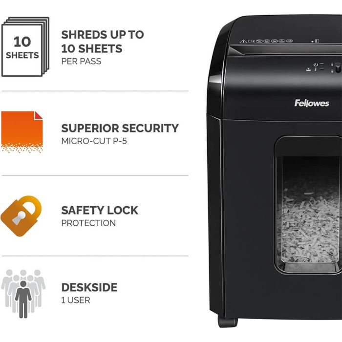 Fellowes Powershred 10M Micro-Cut uničevalnik dokumentov Fellowes Powershred 10M Micro-Cut uničevalnik dokumentov