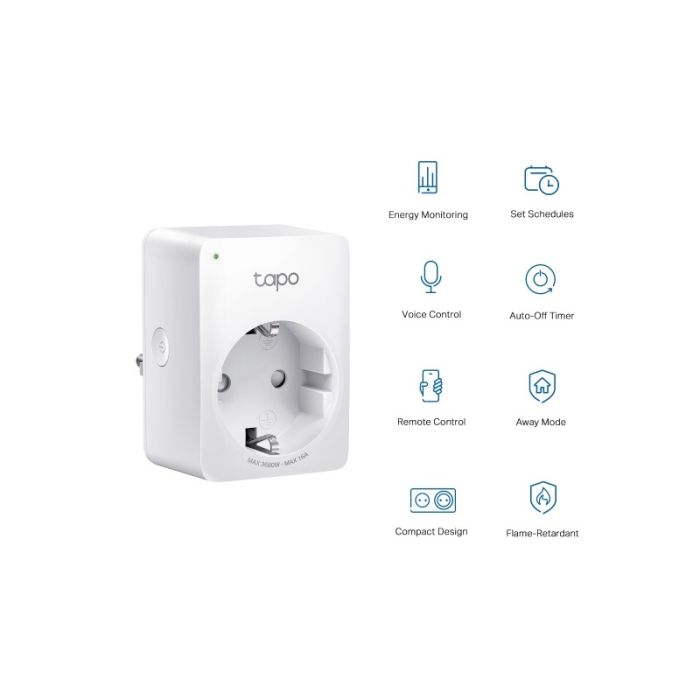 TP-LINK Tapo P110 Mini Smart Wi-Fi vtičnica - 4-pack TP-LINK Tapo P110 Mini Smart Wi-Fi vtičnica - 4-pack