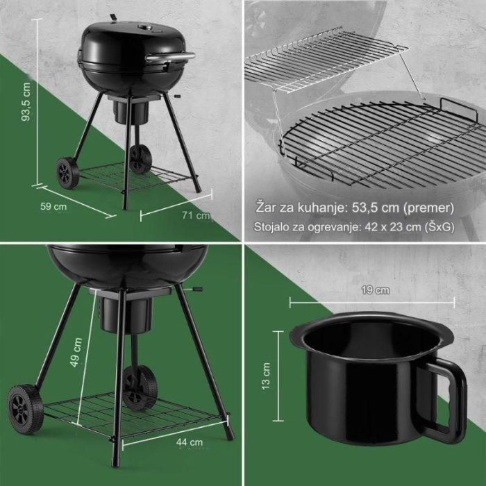 VonHaus Kettle BBQ žar na oglje VonHaus Kettle BBQ žar na oglje