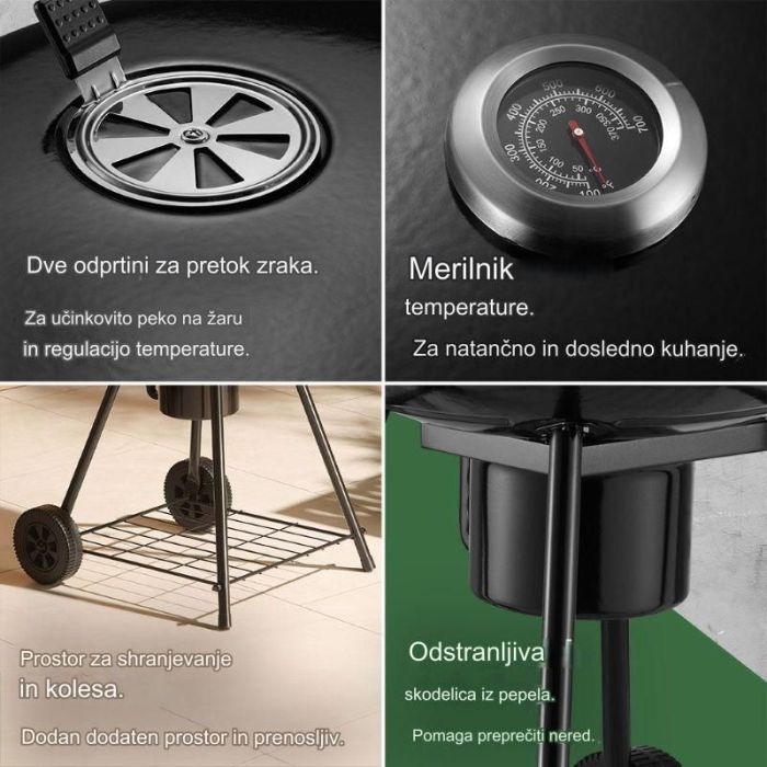 VonHaus Kettle BBQ žar na oglje VonHaus Kettle BBQ žar na oglje
