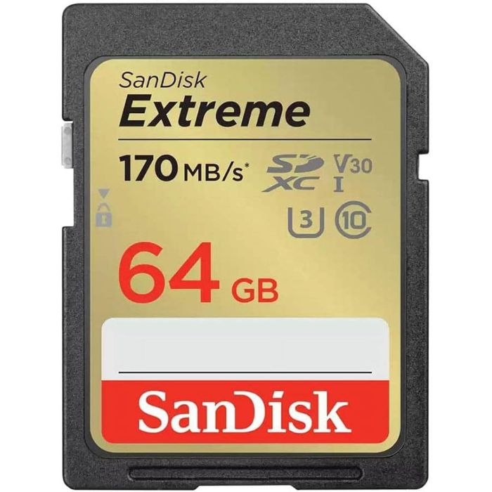 SanDisk Extreme PLUS 32GB SDXC spominska kartica 170MB/s in 80MB/s branje/pisanje, UHS-I, Class 10 SanDisk Extreme PLUS 32GB SDXC spominska kartica 170MB/s in 80MB/s branje/pisanje, UHS-I, Class 10