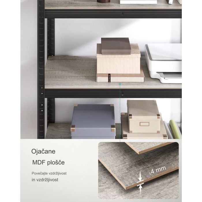 SONGMICS Regal 30 x 75 x 150 cm naravno rjavo,GLR030B11 SONGMICS Regal 30 x 75 x 150 cm naravno rjavo,GLR030B11