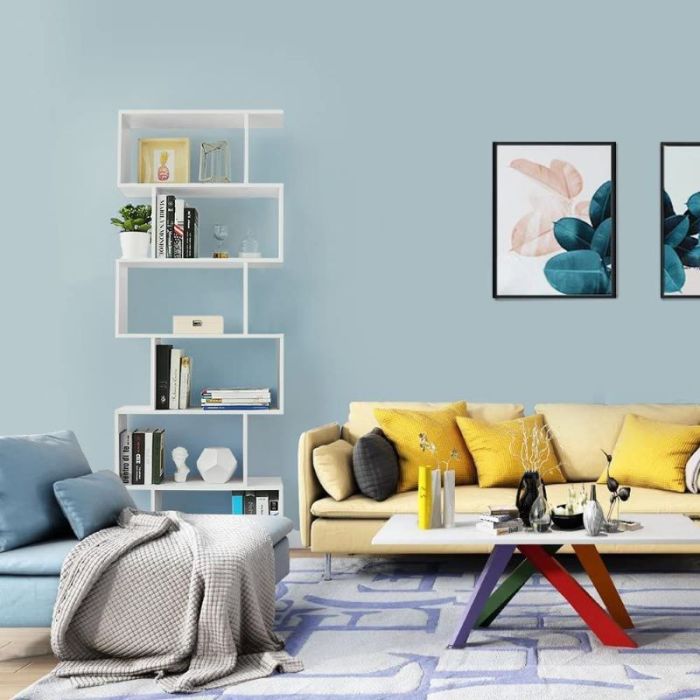 VASAGLE Lesena prostostoječa omara za knjige s 6 nivoji  LBC61WT VASAGLE Lesena prostostoječa omara za knjige s 6 nivoji  LBC61WT