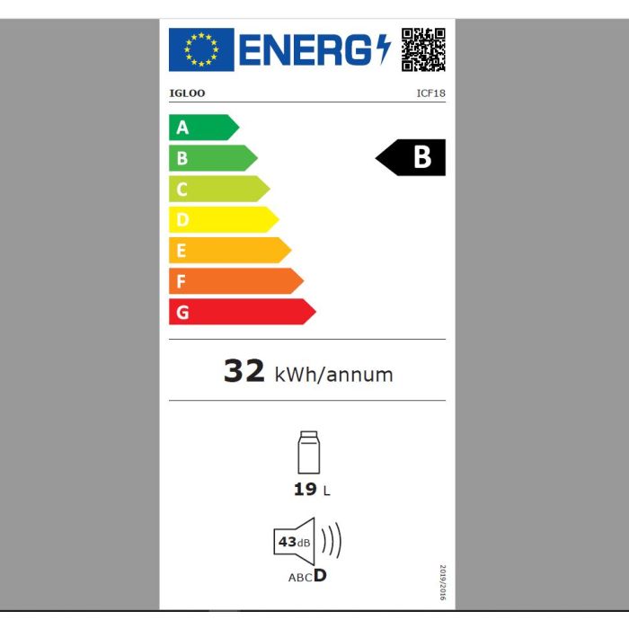 IGLOO Električni kompresorski hladilnik ICF 18 - 10,3l
