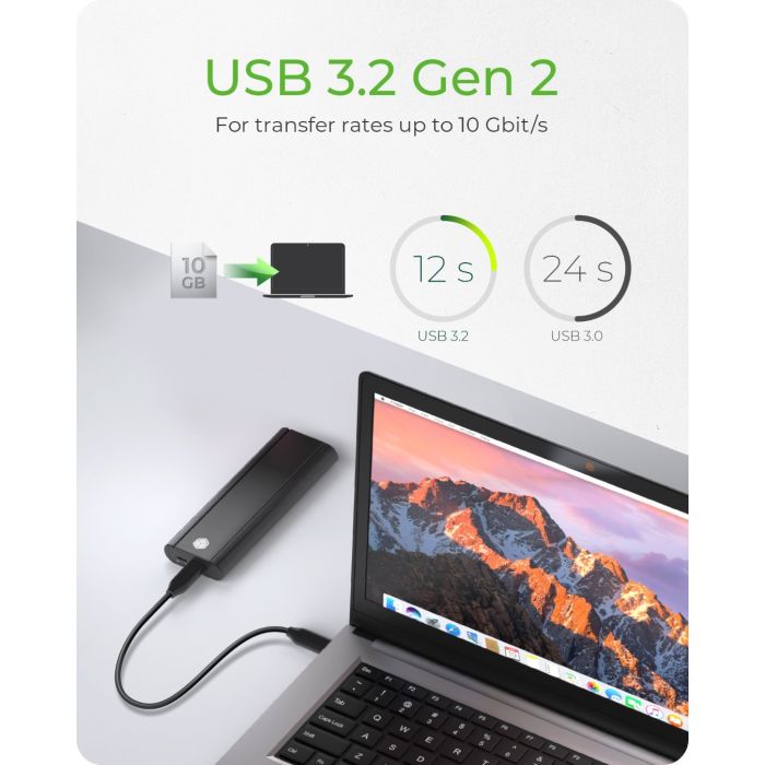 Icybox IB-1807MT-C31 ohišje za 1x M.2 NVMe SSD z vmesnikom USB 3.2 Gen 2 Type-C in zaščito pred pisa Icybox IB-1807MT-C31 ohišje za 1x M.2 NVMe SSD z vmesnikom USB 3.2 Gen 2 Type-C in zaščito pred pisa