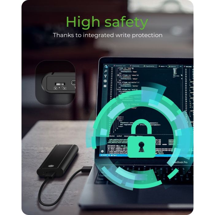 Icybox IB-1807MT-C31 ohišje za 1x M.2 NVMe SSD z vmesnikom USB 3.2 Gen 2 Type-C in zaščito pred pisa Icybox IB-1807MT-C31 ohišje za 1x M.2 NVMe SSD z vmesnikom USB 3.2 Gen 2 Type-C in zaščito pred pisa
