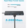 Anker Ultra Slim 4-port USB-C hub črn Anker Ultra Slim 4-port USB-C hub črn