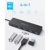 Anker Ultra Slim 4-port USB-C hub črn Anker Ultra Slim 4-port USB-C hub črn