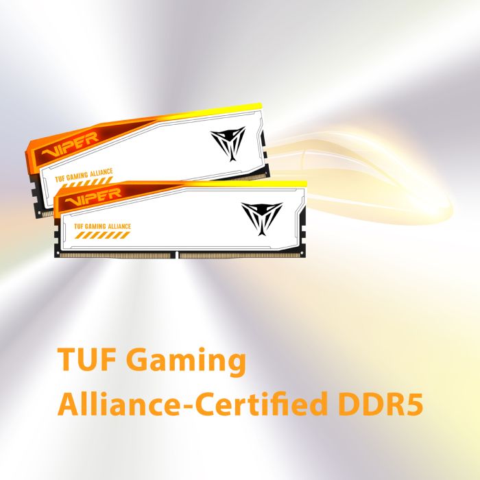 Patriot Viper Elite 5 RGB TUF Kit 32GB (2x16GB) DDR5-6000 DIMM PC5-48000 CL36, 1.35V Patriot Viper Elite 5 RGB TUF Kit 32GB (2x16GB) DDR5-6000 DIMM PC5-48000 CL36, 1.35V