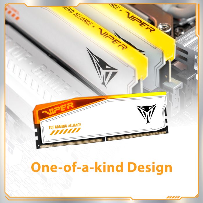 Patriot Viper Elite 5 RGB TUF Kit 32GB (2x16GB) DDR5-6000 DIMM PC5-48000 CL36, 1.35V Patriot Viper Elite 5 RGB TUF Kit 32GB (2x16GB) DDR5-6000 DIMM PC5-48000 CL36, 1.35V
