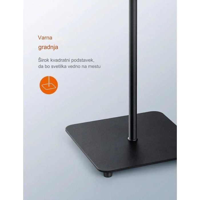 TaoTronics LED kovinska talna svetilka 72, visoka 176cm - DL072 črna TaoTronics LED kovinska talna svetilka 72, visoka 176cm - DL072 črna