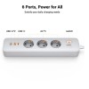 Ugreen zaščitna vtičnica 3xSchuko 1x USB-C + 2x USB, 2m Ugreen zaščitna vtičnica 3xSchuko 1x USB-C + 2x USB, 2m