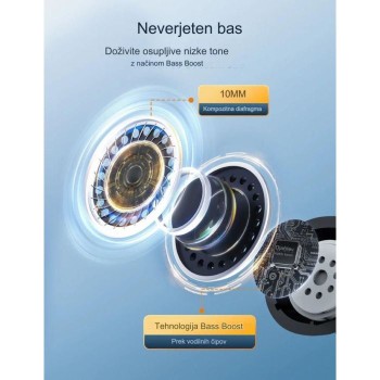 TaoTronics Brezžične slušalke BH1118 črne TaoTronics Brezžične slušalke BH1118 črne