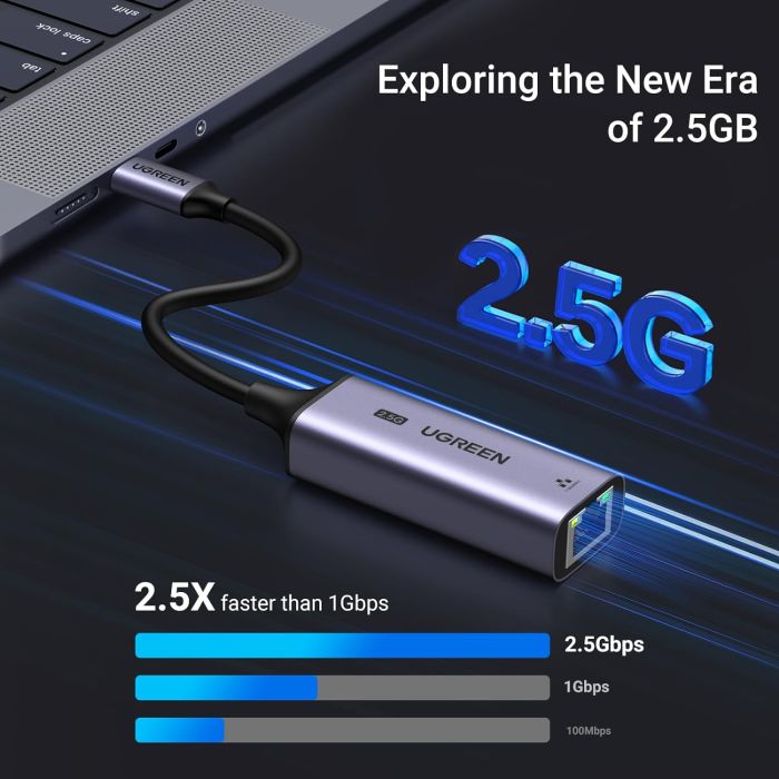 Ugreen USB-C 2.5G mrežni adapter 2.5Gbps Ugreen USB-C 2.5G mrežni adapter 2.5Gbps