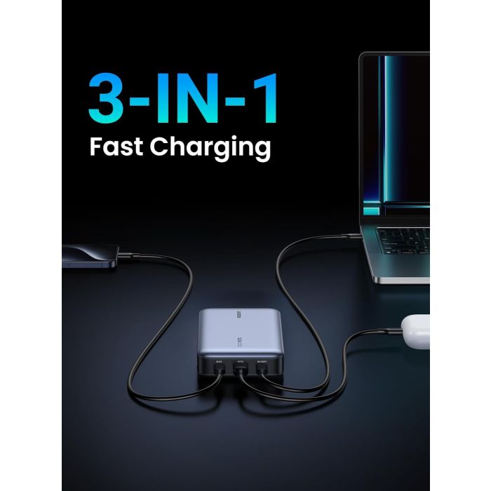 Ugreen 100W 20000mAh Prenosna baterija za prenosni računalnik s tremi vrati Ugreen 100W 20000mAh Prenosna baterija za prenosni računalnik s tremi vrati
