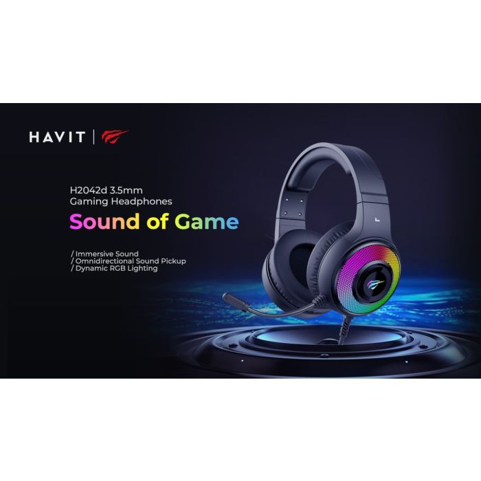 HAVIT Gamenote RGB LED slušalke z mikrofonom HV-H2024d HAVIT Gamenote RGB LED slušalke z mikrofonom HV-H2024d