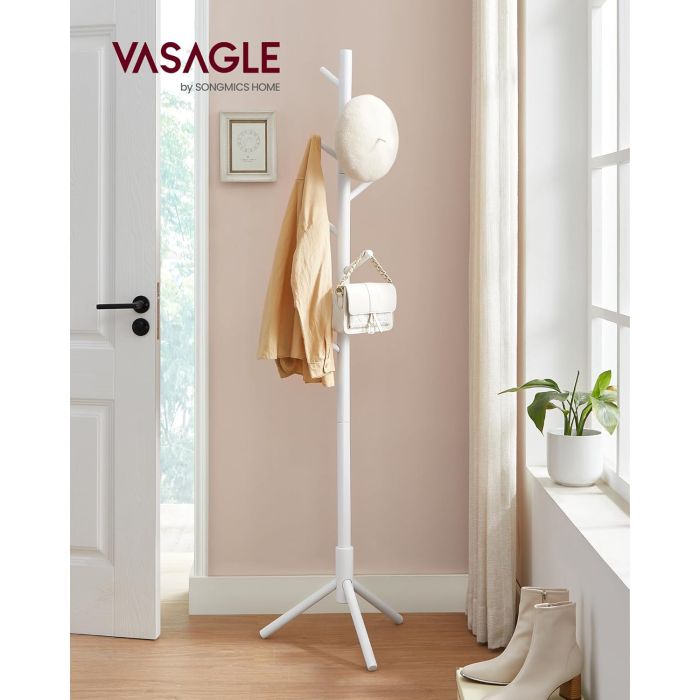 Vasagle lesen obešalnik bel RCR04WT Vasagle lesen obešalnik bel RCR04WT
