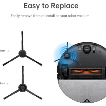 Dreame stranska krtača za D10plus/ D10s/ L10sU - 2 kos, črna