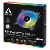 ARCTIC P14 PWM PST A-RGB 140mm 4-pin ventilator, črn ARCTIC P14 PWM PST A-RGB 140mm 4-pin ventilator, črn